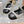 Miu 25C Mary Jane Flat Beige Gray Mix Black Fabric 235370
