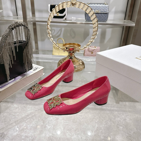 CD 25 Pump Heel Height 3cm Pink Patent Leather 393411