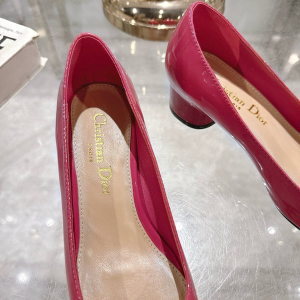 CD 25 Pump Heel Height 3cm Pink Patent Leather 393411