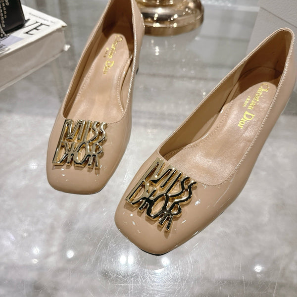CD 25 Pump Heel Height 3cm Cream Patent Leather 393412