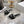 CC 26 Embroidered Sandals Black White Canvas 592246