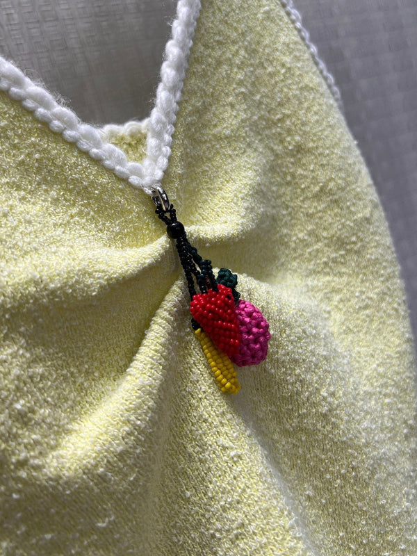 Prad Pollen Yellow Cotton Bouclé Top 400562
