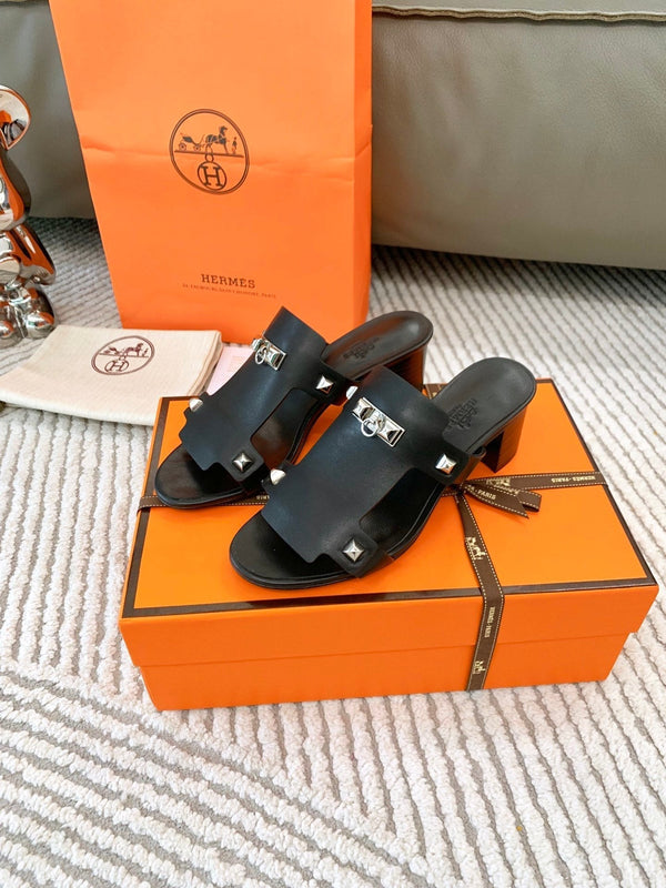Sandalo HM Invincible 50 in pelle di agnello nera 963261