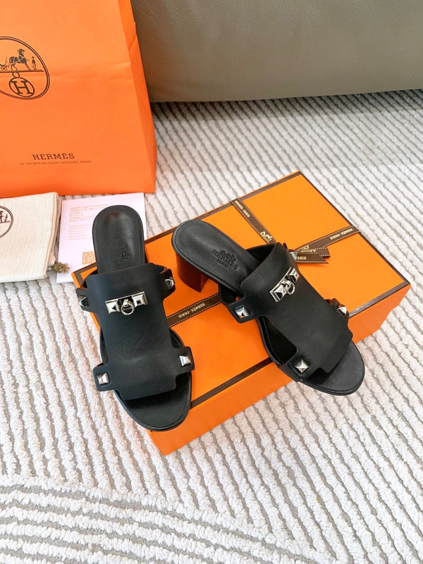 Sandalo HM Invincible 50 in pelle di agnello nera 963261