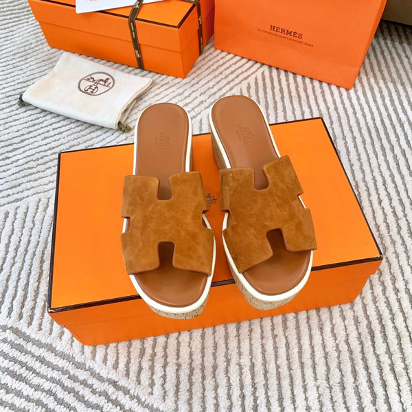 EZE 65 SANDAL BRIGHT BROWN SUEDE