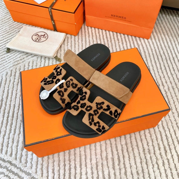 HM Chypre Sandal Brun Fumé Black Suede 963208