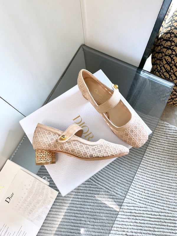 CD Icon Pump 35mm In Beige Suede 993227