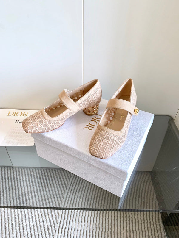 CD Icon Pump 35mm In Beige Suede 993227