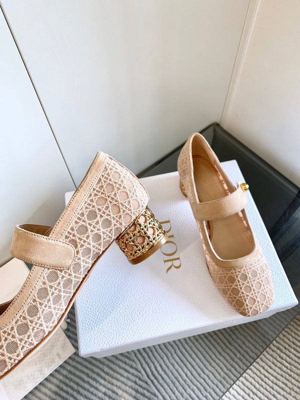 CD Icon Pump 35mm In Beige Suede 993227