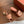 LP 26s Summer Mule Heels 60mm In Dusty Rose Brown Canvas & Calfskin
