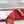 Rockstud Wispy Red Calfskin Mule 20mm