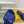 FENDI THICK SOLE 3 CM SEQUIN SLIPPER NAVY BLUE