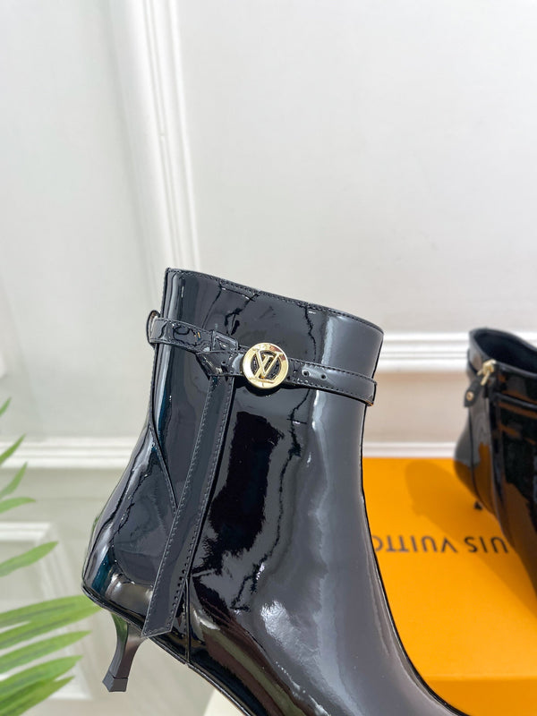 Stivaletto LV Stellar 40mm in pelle di vitello nera lucida