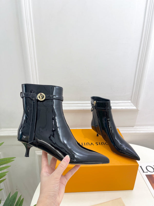 Stivaletto LV Stellar 40mm in pelle di vitello nera lucida