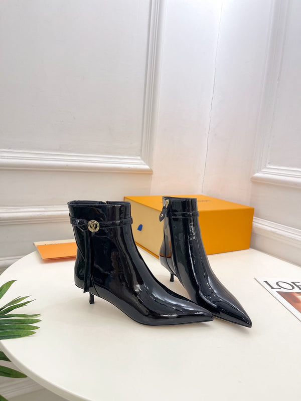 Stivaletto LV Stellar 40mm in pelle di vitello nera lucida