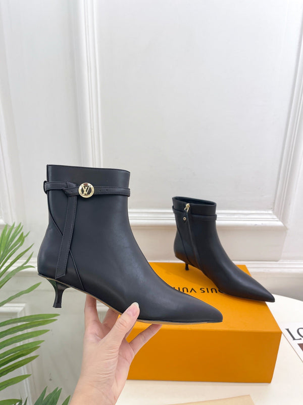 Stivaletto LV Stellar 40mm in pelle di vitello nera liscia