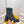 STIVALETTI TACCO BLOCK 5,5 CM IN VITELLO PEPPLE NERO