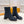 STIVALETTI TACCO BLOCK 5,5 CM IN VITELLO PEPPLE NERO