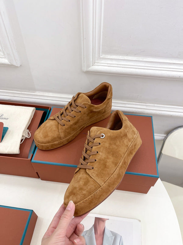Sneaker LP Nuage in pelle scamosciata caramello chiaro 988295