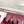 Mules plates Horsebit GG 26 velours rouge strass 587081