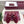 Mules plates Horsebit GG 26 velours rouge strass 587081