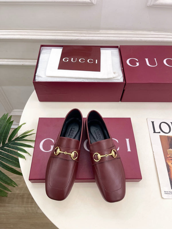 GG 26s Loafer With Horsebit Burgundy Leather 640283