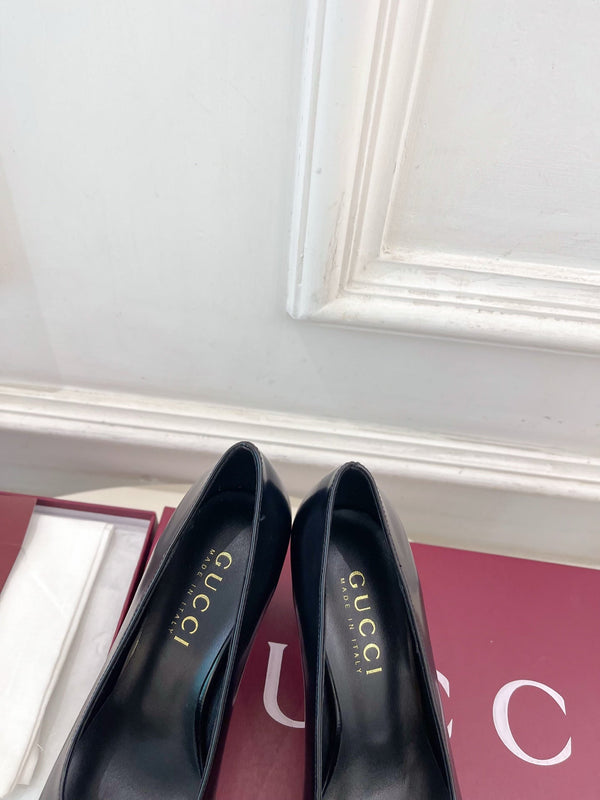 GG 26s Signora Pump 7.5cm Black Leather 640305