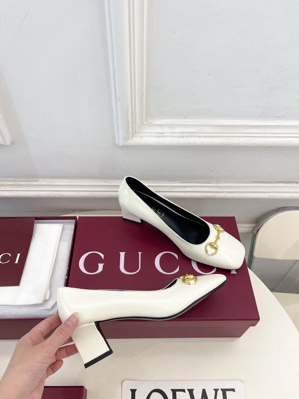 GG 26s Signora Pump 5.5cm White Leather 640311