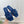 Miu 26s Rhinestone Flat Sandals Dark Blue Sheepskin Silk 891872