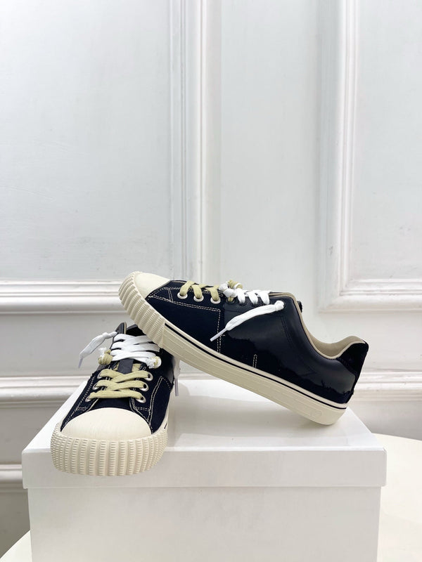 MM 26s New Evolution Sneakers Black Canvas Calfskin 947483