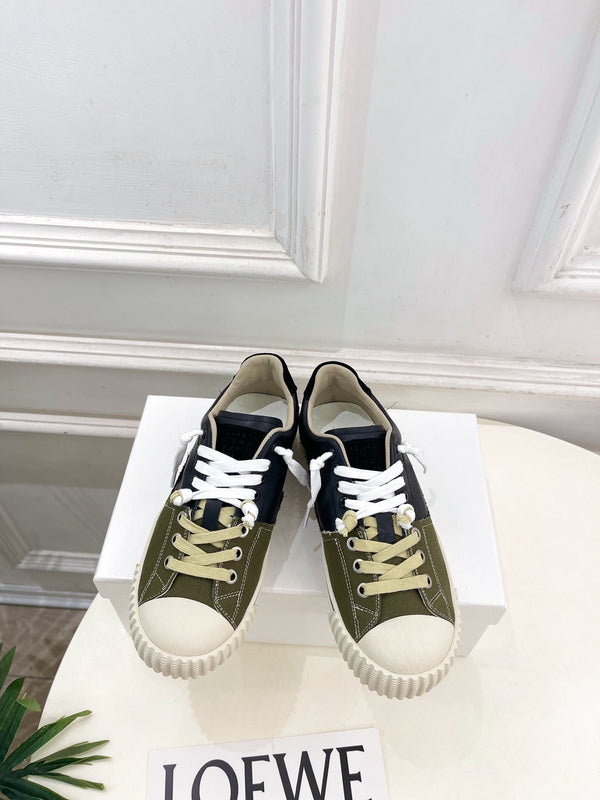 MM 26s New Evolution Sneakers Olive Black Canvas Calfskin 947485
