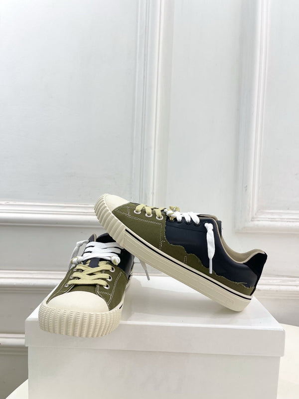 MM 26s New Evolution Sneakers Olive Black Canvas Calfskin 947485