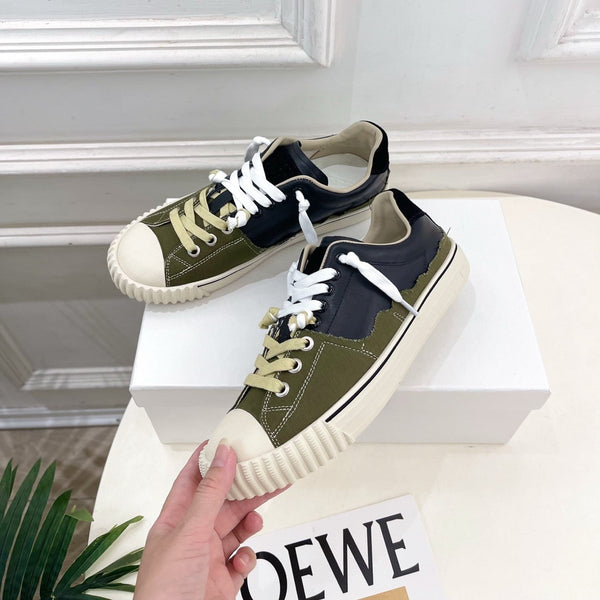 MM 26s New Evolution Sneakers Olive Black Canvas Calfskin 947485