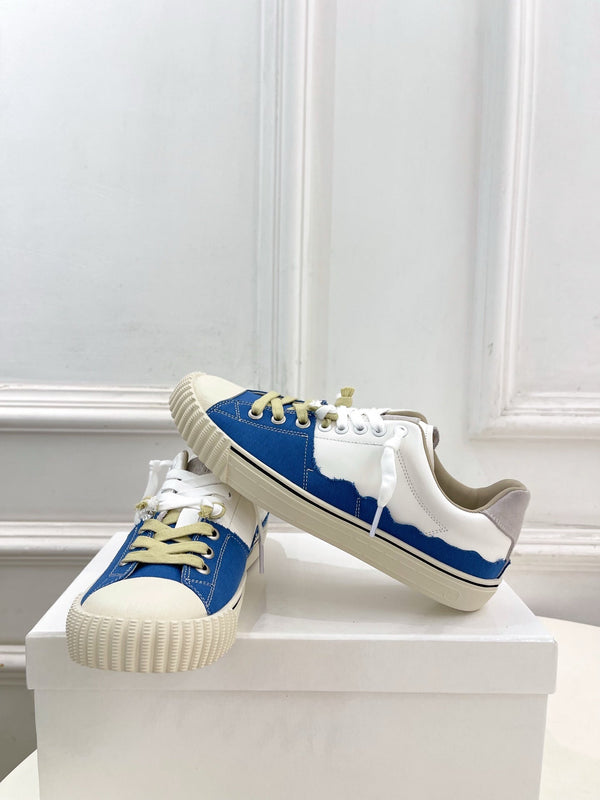 MM 26s New Evolution Sneakers White Blue Canvas Calfskin 947487
