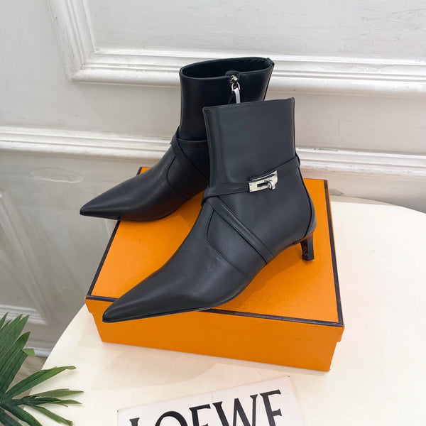HM 26s Nice 40 Ankle Boot Black Lambskin 947288