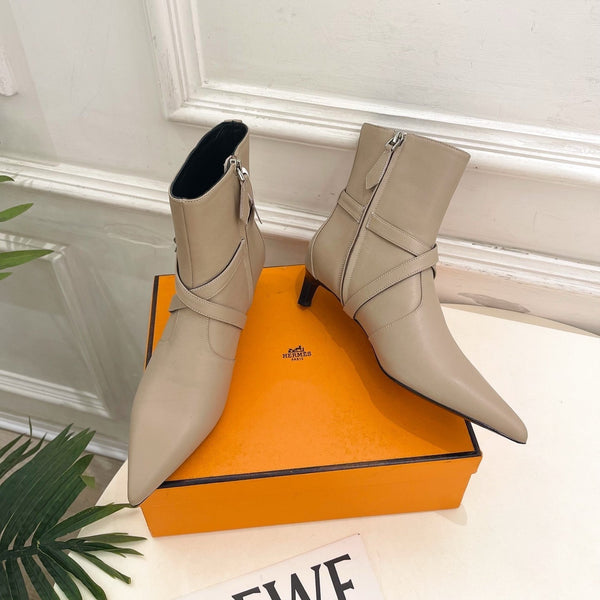 HM 26s Nice 40 Ankle Boot Beige Lambskin 947289