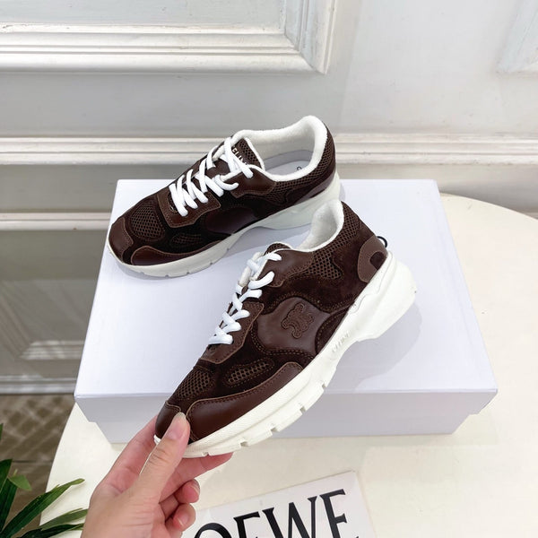 CE 26s Runner Sneaker Coffee Mesh Suede 947583