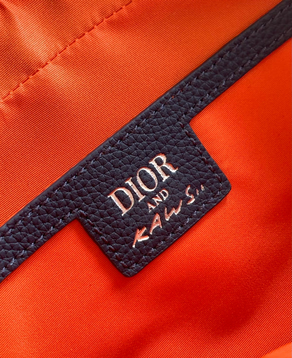 Dior Rider 2.0 Zippered Messenger Bag Navy Blue Cowhide 336236