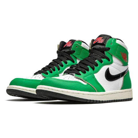 Nike Air Jordan 1 Green White Black Cowhide