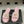 CC 26s Flat Slippers Pink Gold Fabric Sheepskin 649485