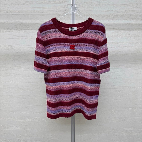 Chanel 2026 Crew Neck Short-Sleeve T-Shirt Wool Acrylic 356921