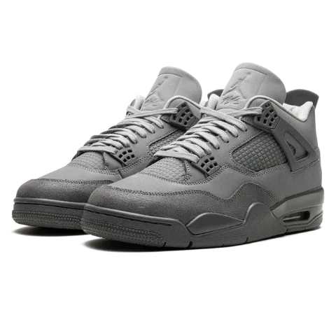 Nike Air Jordan 4 Dark Gray Suede Leather