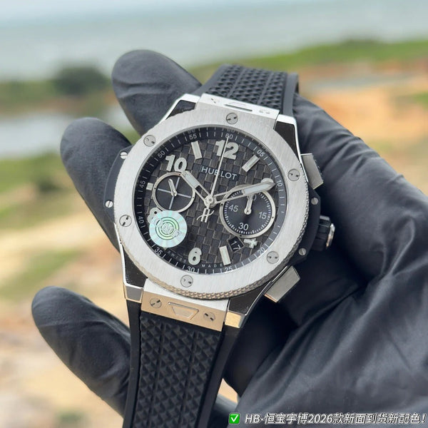 Hublot Big Bang Unico 43mm Titanium Case Black Rubber Strap