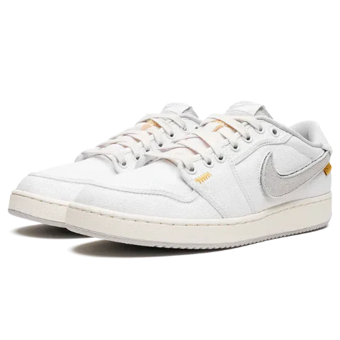 Nike Air Jordan 1 White Neutral Grey Suede Leather
