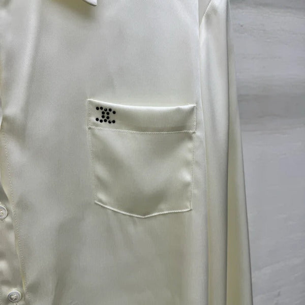 Chemise Chanel 2026 crème en polyester 356977