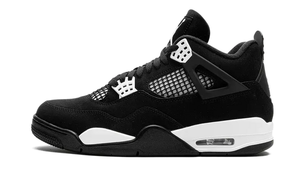 Nike Air Jordan 4 Black White Suede TPU