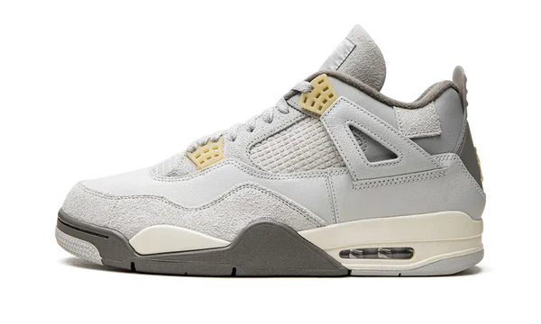 Nike Air Jordan 4 Light Gray Suede Leather