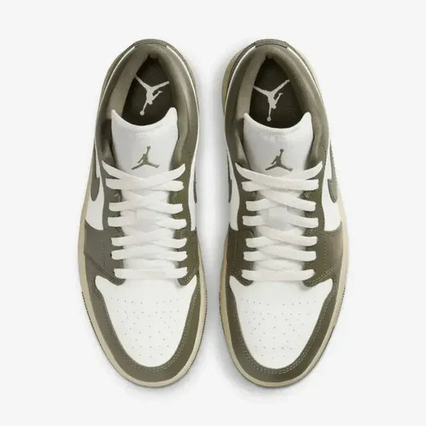 Nike Air Jordan 1 Low Coconut Milk Medium Olive Leather