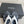CC 26s Thong Sandals Black White Rubber Leather 647684