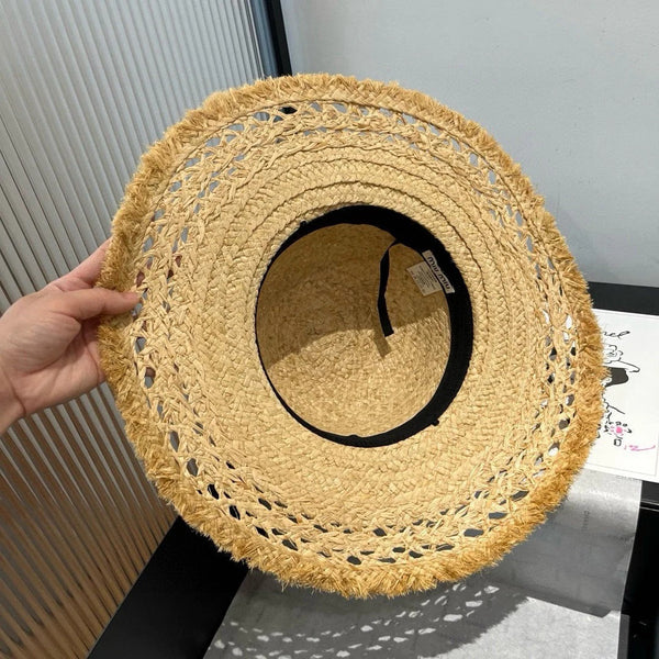 CAPPELLO DI PAGLIA MM BEACH IN BEIGE CON DECORAZIONI A TEMA MARINO